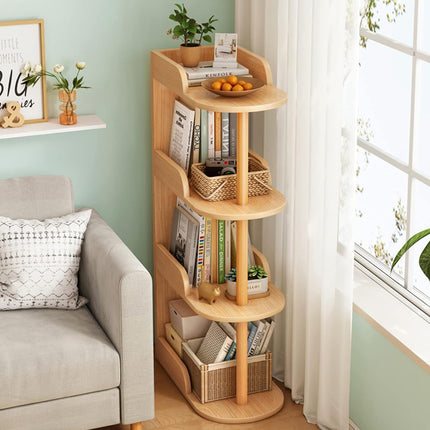 4 Tier Narrow Gap Free-Standing Storage Shelf Space Saving for Home Bedroom Use