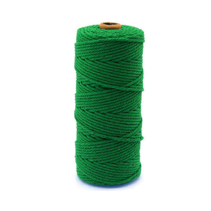 3mm Colored Cotton Rope DIY Hand Woven Macrame Cord Tapestry Binding Craft Rope