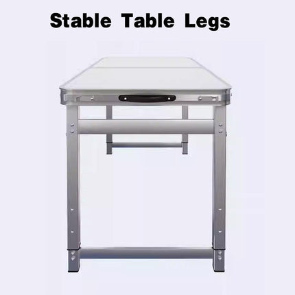 Portable Folding Picnic Camping Set Aluminium Table with 2 Foldable Chairs BBQ