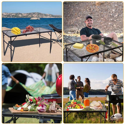 Outdoor Portable Folding Table Lightweight Camping Picnic Dining Travel Desk
