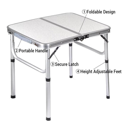 Portable Folding Table Outdoor Picnic Camping Barbecue Lightweight Travel Desk