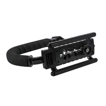 U Shaped Camera Stabilizer Rig For DSLR Video Shooting with Flash Mount Hot Shoe