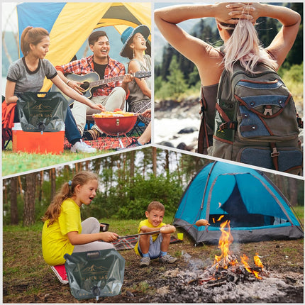 5pcs 8L Portable Water Bladder Tank Water Storage Bag For Camping Fishing Hiking