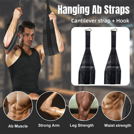 Pull Up Bar Strap Suspension Trainer Home Fitness Cantilever Strength Equipment