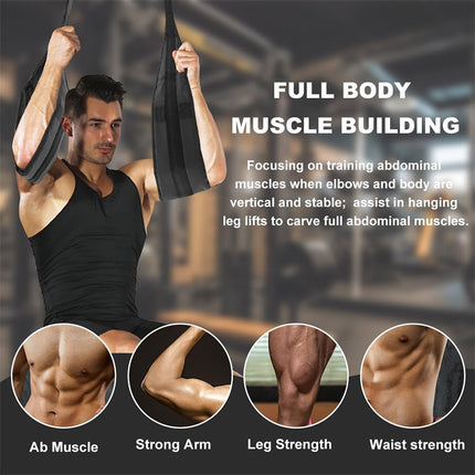 Pull Up Bar Strap Suspension Trainer Home Fitness Cantilever Strength Equipment