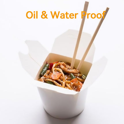 50PCS Disposable Packaging Box Food Grade Leak Proof Oil Resistant Takeaway Use