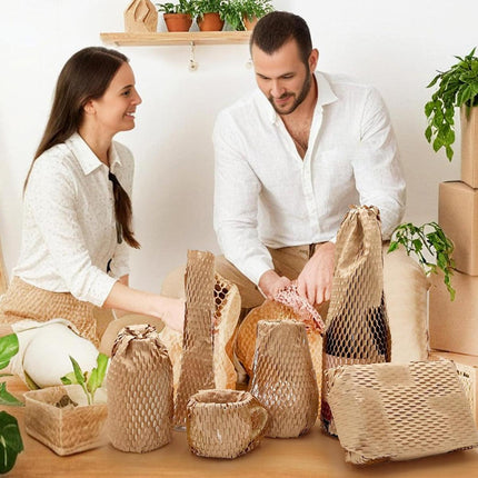 Honeycomb Kraft Paper Roll Shockproof Cushioning Wrapping Paper for Packaging