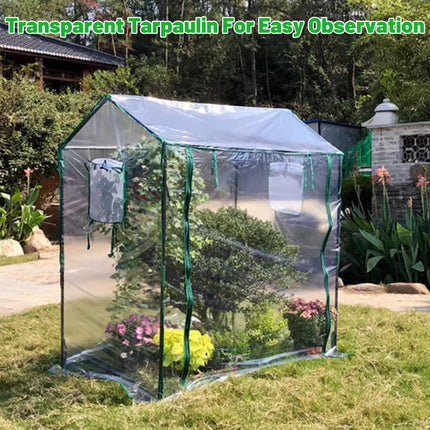 Plant Greenhouse Cover Clear Gardening Shelter Rainproof Tent Flower Shed House