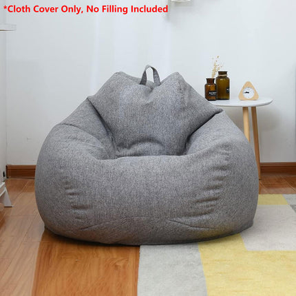 Large Bean Bag Chair Sofa Cover in Grey with Durable Fabric 120×100cm