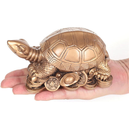 Chinese Style Golden Toad Ornament Resin Lucky for Home Office Desktop Decor