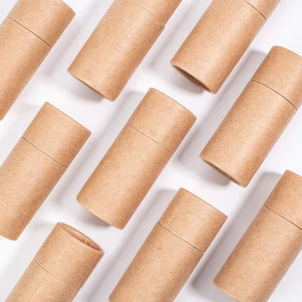 20PCS Kraft Paper Cylinder Gift Boxes Round Cardboard Tubes with Lids