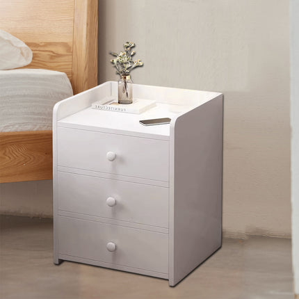 3 Drawer Bedroom Bedside Storage Cabinet Standard Space Saving Sturdy Durable