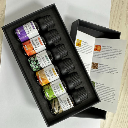 Essential Oil Set 6 Bottles Natural Aromatherapy Oils for Relax and Massage