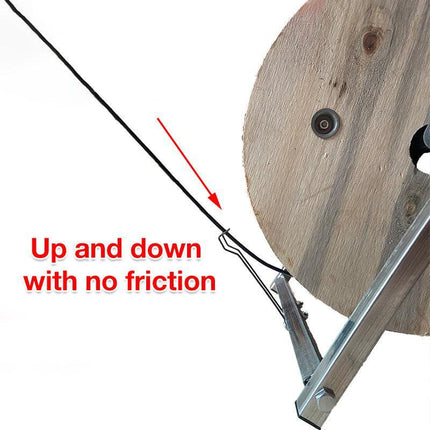 Cable Drum Holder Stand Rg6 Telstra Nbn Wire Reel Caddy Foldable Bearing Roller - Aimall