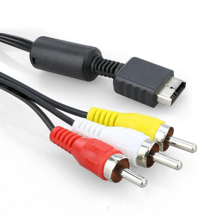 2x TV AV RCA Audio Video Cable for SONY Playstation 1 2 3 PS1 PS2 PS3 Lead Cord - Aimall