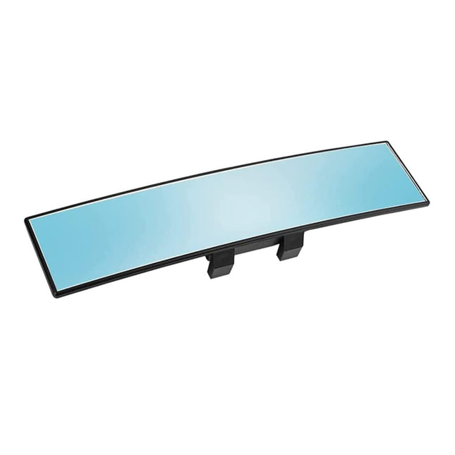 Wide View Rearview Mirror Anti Glare Indoor Car Mirror Anti Fog Curved Blue