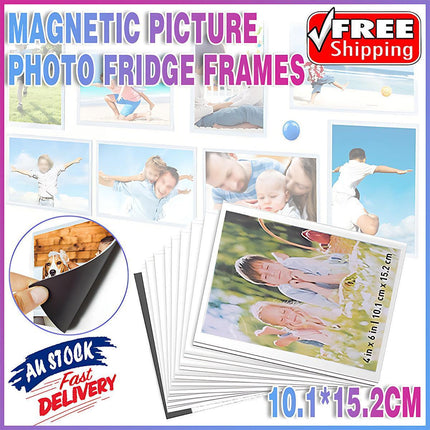 10 Pack Shot2Go Magnetic Picture Photo Fridge Frames Holds a 6x4 inch photo