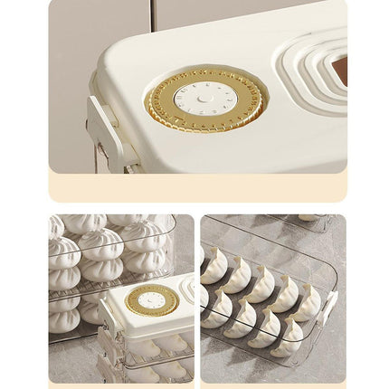 3 Layers Square Food Storage Container with Lid Kitchen Organiser for Meal Prep