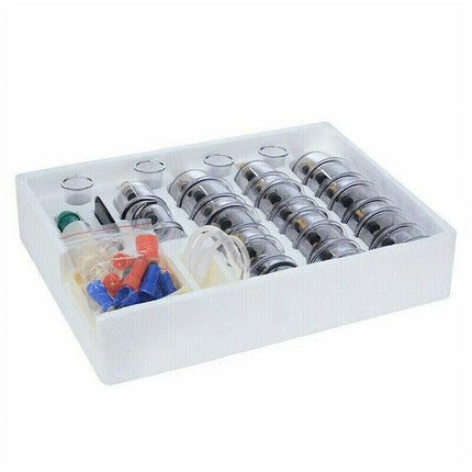 32 Cups Set Vacuum Cupping Suction Massager Kit Massage Acupuncture Pain Relief - Aimall
