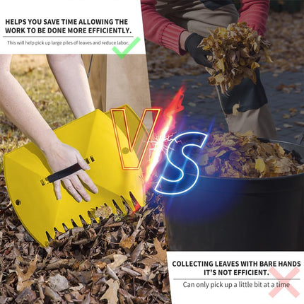 2pcs Outdoor Leaf Clip Plastic Rake Garden Tools Collecting Leaves Yard Cleanup