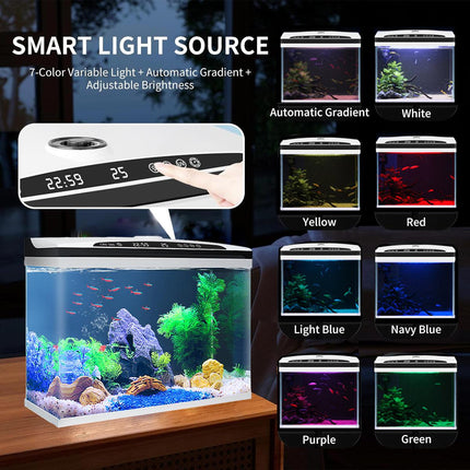 Intelligent Desktop Fish Tank Small Aquarium for Living Room Household Use
