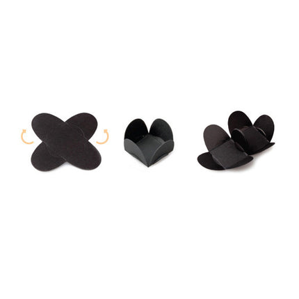 200pcs Valentines Day Paper Chocolate Trays Foldable Dessert Packaging Gift