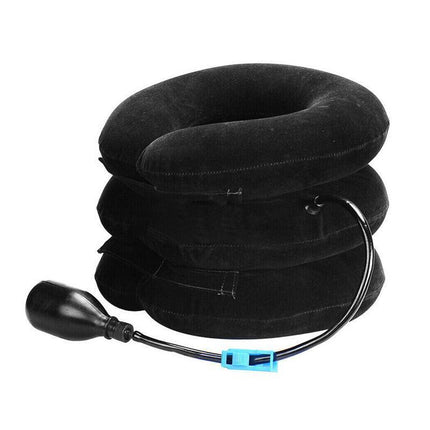 Air Inflatable Neck Pillow Head Cervical Traction Support Stretcher Pain Relief - Aimall