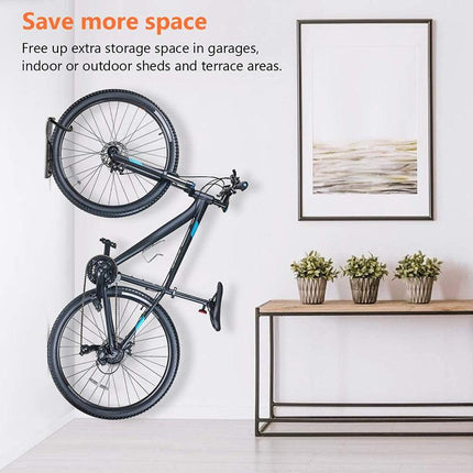4Pcs Steel Bicycle Bike Wall Rack Mount Garage Stand Holder Storage Hanger Hook