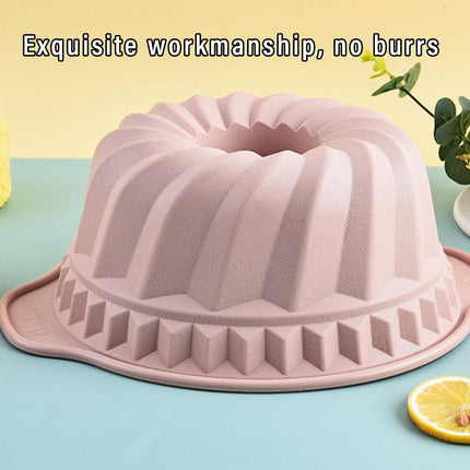 Silicone Chiffon Cake Mold Nonstick Round Mousse Baking Pan Easy Demoulding Tool