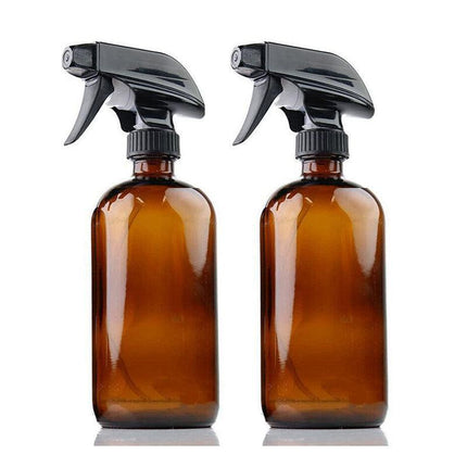 Amber Round Glass Spray Bottles Ontainer Essential Oils Aromatherapy - Aimall