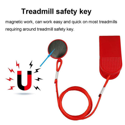 Treadmill Safety Safe Key Magnet Running Machine Magnetic Security Switch Lock - Aimall