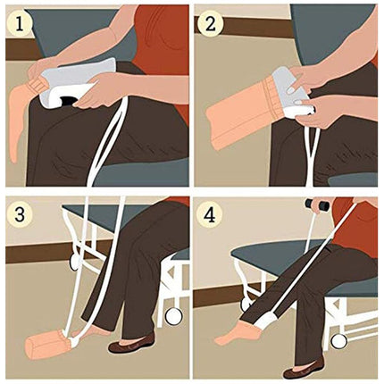 Sock Aid Helper for Elderly Pregnant Women No Bend Corded Easy Sock Threader