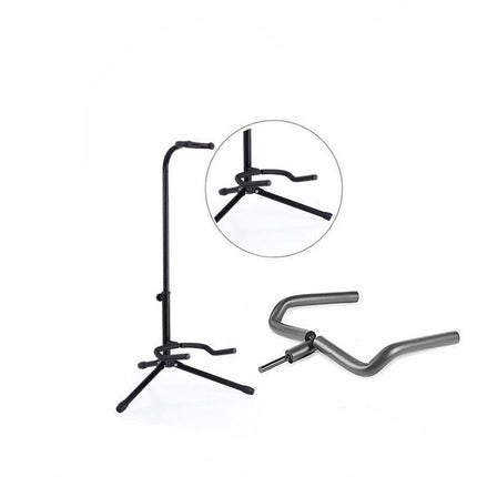 New Electric Acoustic Bass Tripod Guitar Padded Stand Floor Rack Holder AU Stock - Aimall