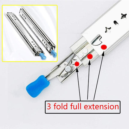 1 Pair Locking Drawer Slides Heavy Duty 120kg Runners Trailer 16 18 20 22 Inch