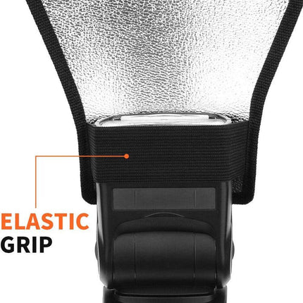 Camera Flash Diffuser Softbox Silver and White Reflector for Canon - Aimall