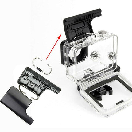 Lock Buckle Underwater Waterproof Housing Case for GoPro Hero 4/3+ Replacement - Aimall