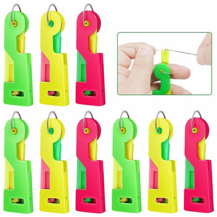 3 PCS Mini Fashion Automatic Needle Threader Sewing Threading Guide Device Tool - Aimall