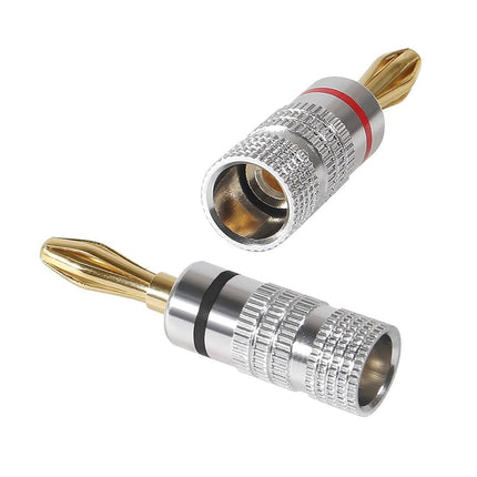 20X 24KGold Plated Speaker Cable Wire Connector Banana Plugs For Nakamichi Audio
