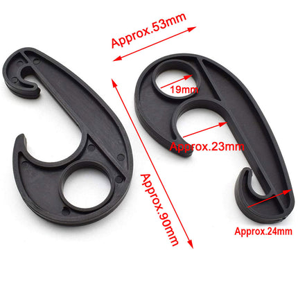 15/30pcs Heavy Duty Luggage Net Hooks Cargo Tie Down Straps Bungee Cord Clips