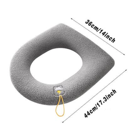 Soft Toilet Seat Bathroom Washable Warmer Cushion Mat Cover Pad Hook New Lid  Au