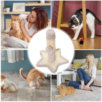 Cat Scratch Pad Heart Star Shape Pet Toy Corrugated Cardboard Scratcher