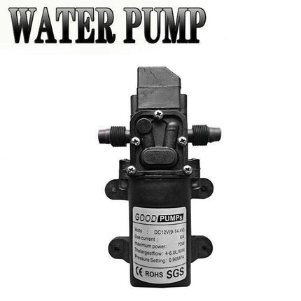 12V Water Pump 4-6L/Min 70W 130Psi Pressure Self-Priming Caravan Camping Boat Au
