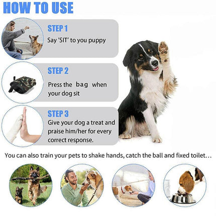 Puppy Pet Dog Obedience Training Treat Bag Feed Pouch & Training Whistle Clicker