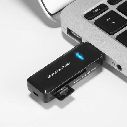 2 In 1 USB 3.0 Card Memory Reader High Speed SD SDHC SDXC Micro Writer Adapter - Aimall