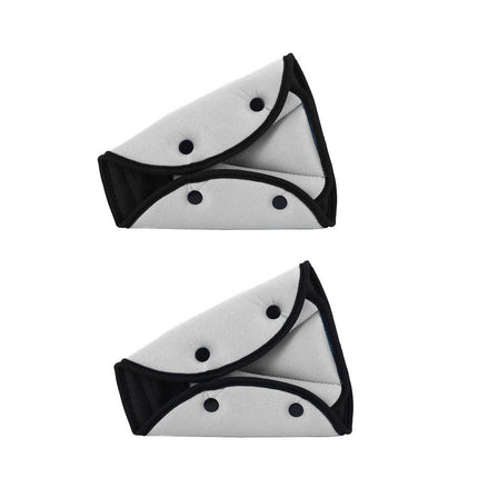 Foldable Car Seat Belt Triangle Retainer Buckle for Child Safety Shoulder Strap