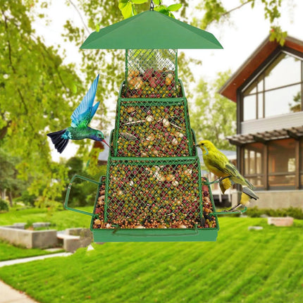 Outdoor Hanging Bird Feeder Durable Garden Feeder for Wild Birds Easy to Use