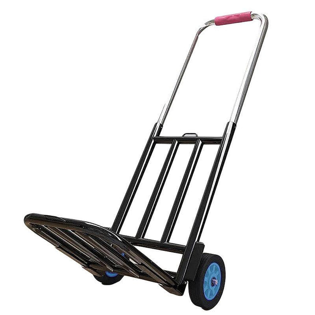 Folding Portable Shopping Cart Trolley Luggage Trolley for Travel Grocery Use