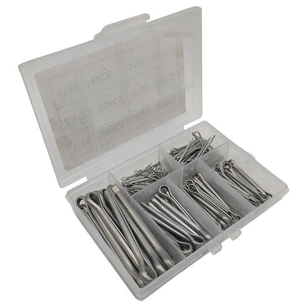 230PCS Galvanized Iron Cotter Pin Assortment Set Split Pin Value