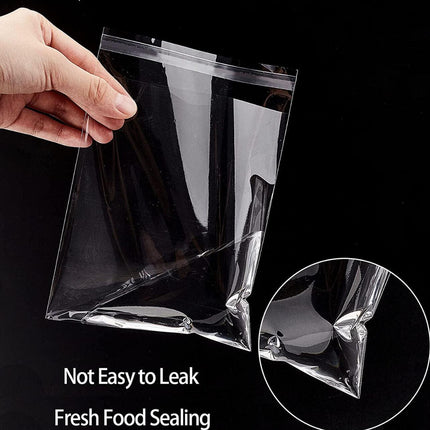 100X Translucent Plastic Candy Packaging Bags Self Adhesive Cookie Biscuit Bags