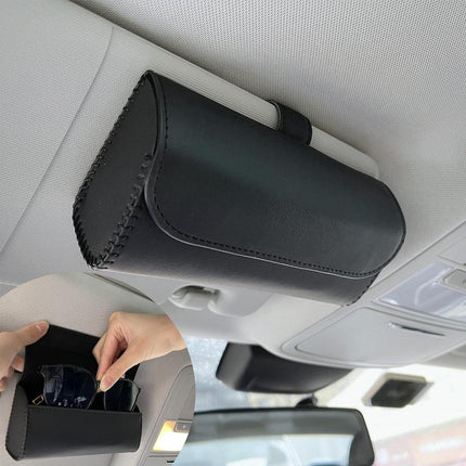 Car Glasses Clip Multifunctional Sun Visor Glasses Holder Storage Case Organizer